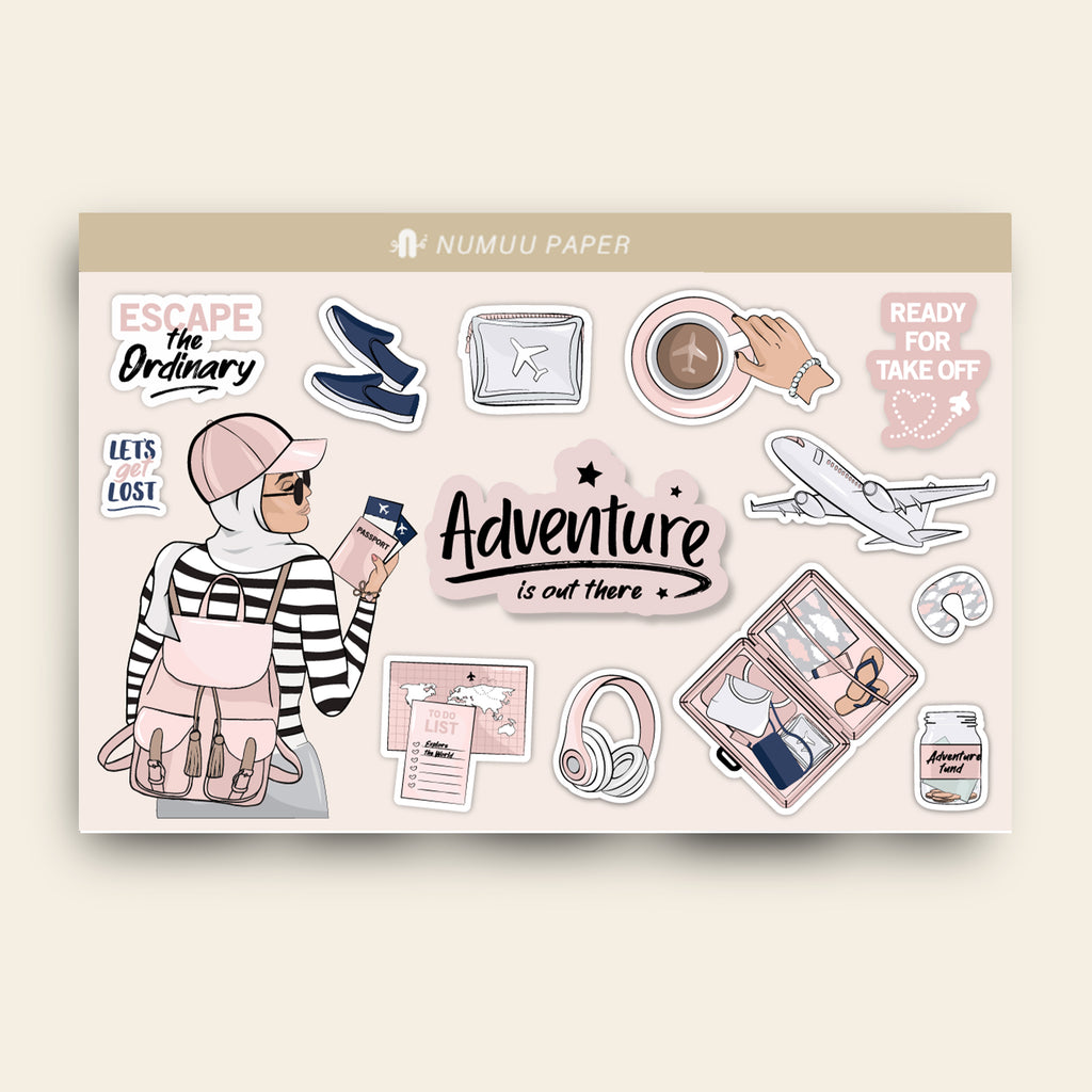 Adventure is out Sticker Sheet