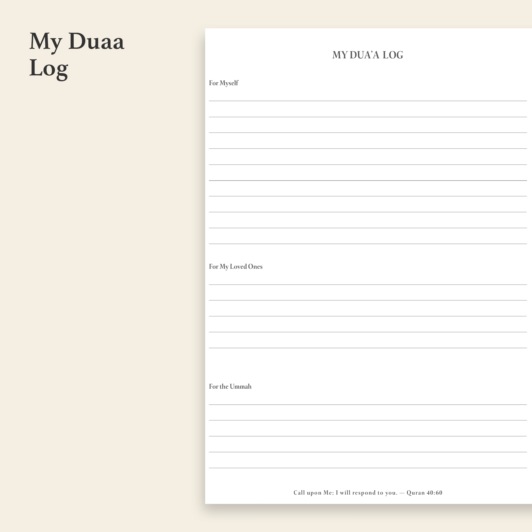 Ramadan Planner 2026 | Guided Daily Islamic Planner for Prayer, Quran & Reflection