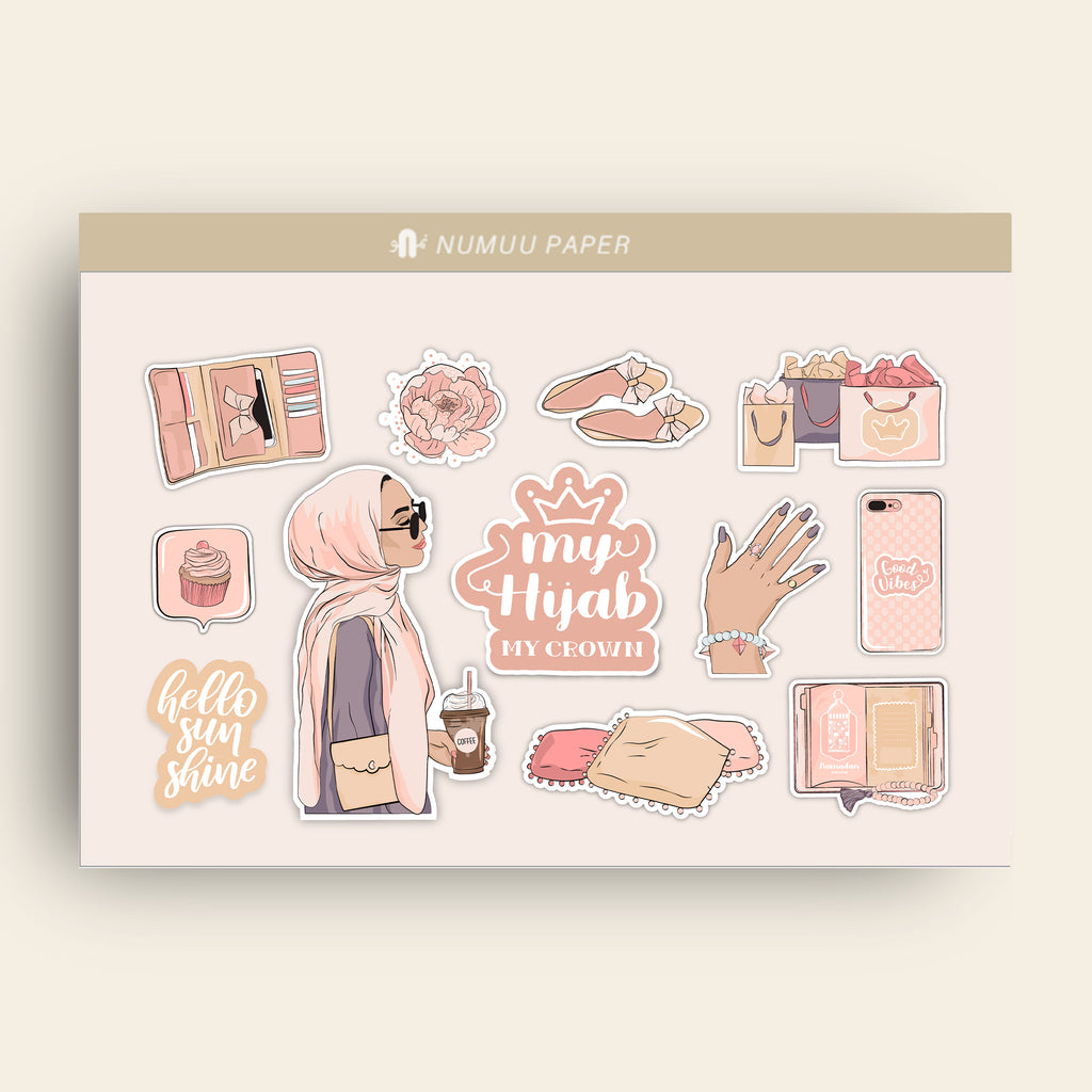 My Hijab Sticker Sheet.