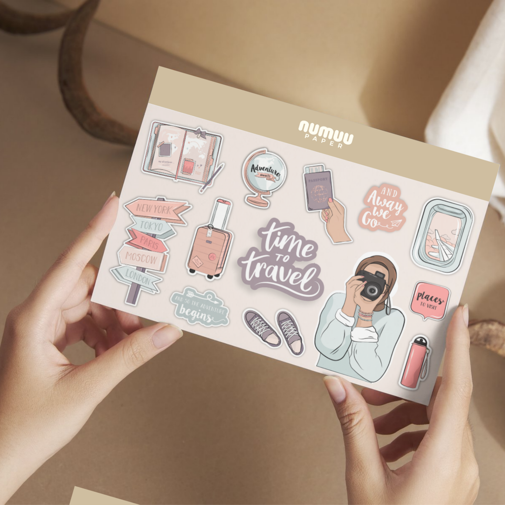 Time to Travel Sticker Sheet.