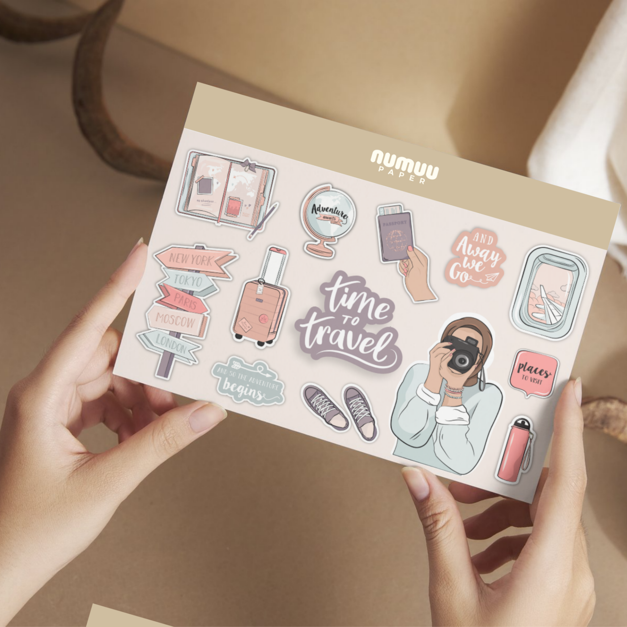 Time to Travel Sticker Sheet.