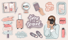 Load image into Gallery viewer, Muslim Girl Time to Travel Stickers
